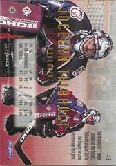 Back | Jocelyn Thibault Hockey Cards 1995 SkyBox E Motion