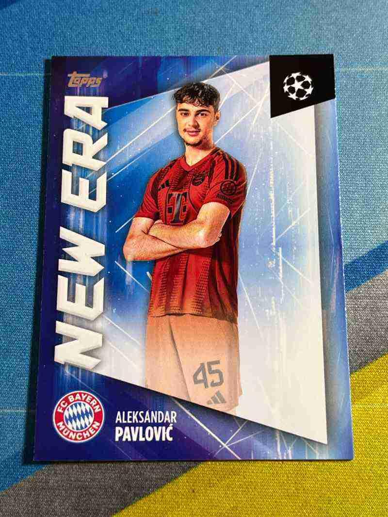 Aleksandar Pavlovic #NE-10 Soccer Cards 2024 Topps UEFA New Era