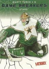 Marty Turco #GB9 Hockey Cards 2003 Upper Deck Victory Game Breakers Prices