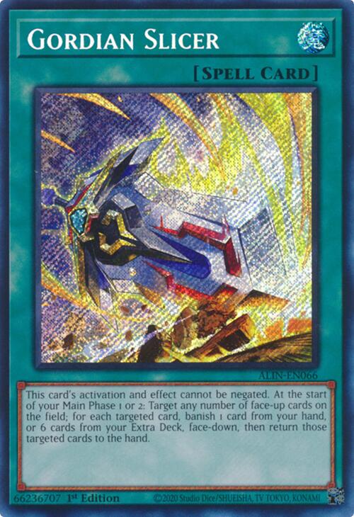 Gordian Slicer ALIN-EN066 YuGiOh Alliance Insight