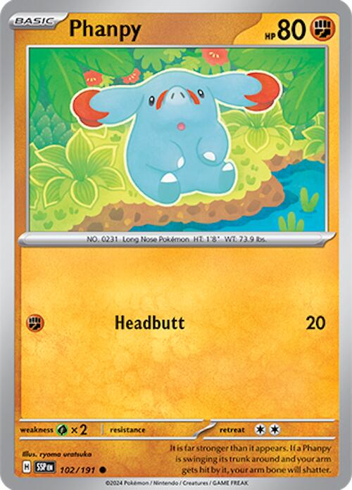 Phanpy #102 Pokemon Surging Sparks
