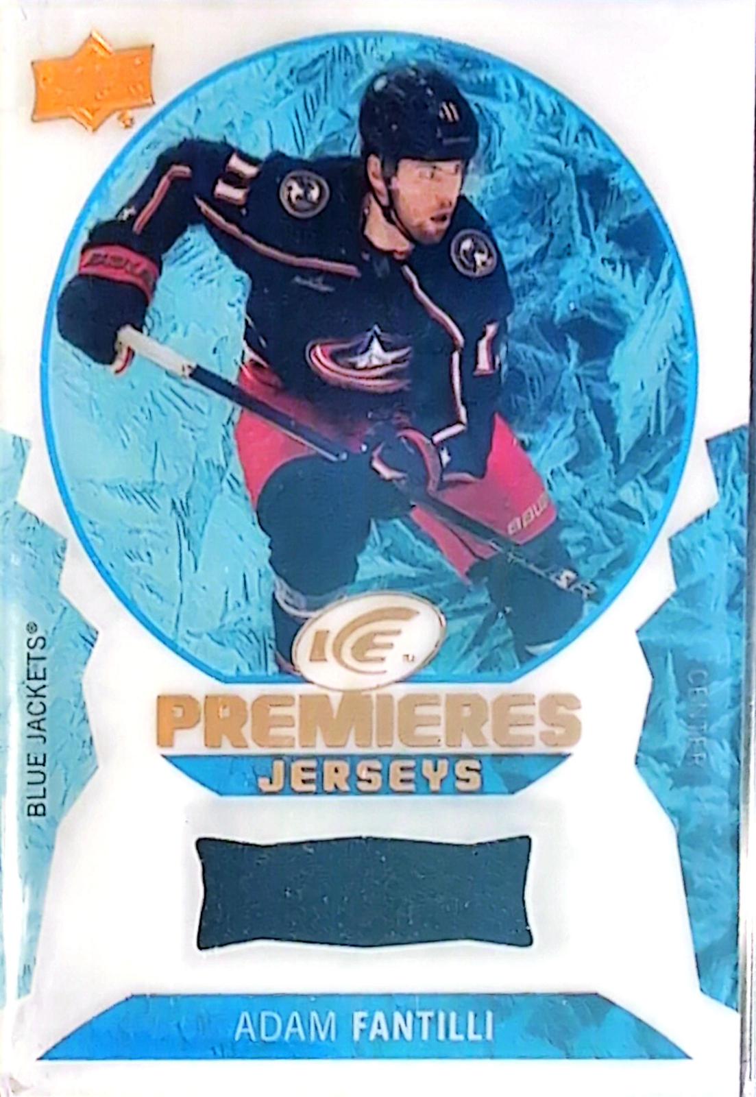 Adam Fantilli #IPJ-AF Hockey Cards 2023 Upper Deck Ice Hockey Ice Premieres Jersey