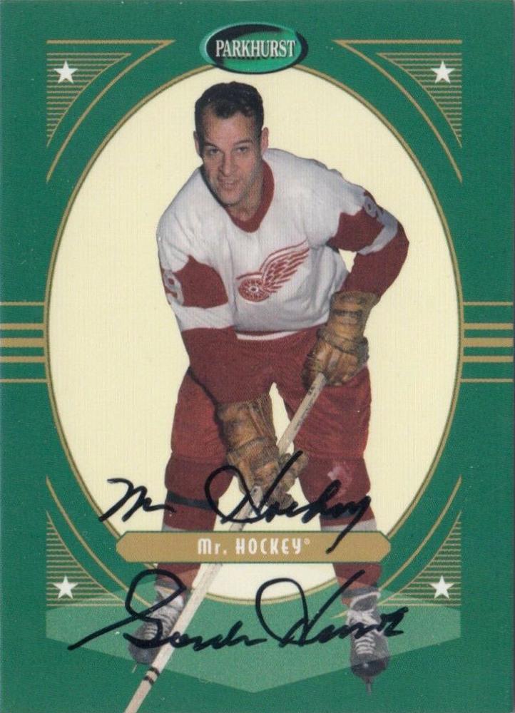 Gordie Howe #PA-12 2001-02 Parkhurst Hockey Autographs