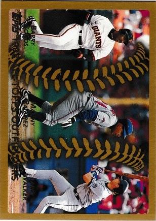 Barry Bonds, Manny Ramirez, Larry Walker #455 Baseball Cards 1999 Topps