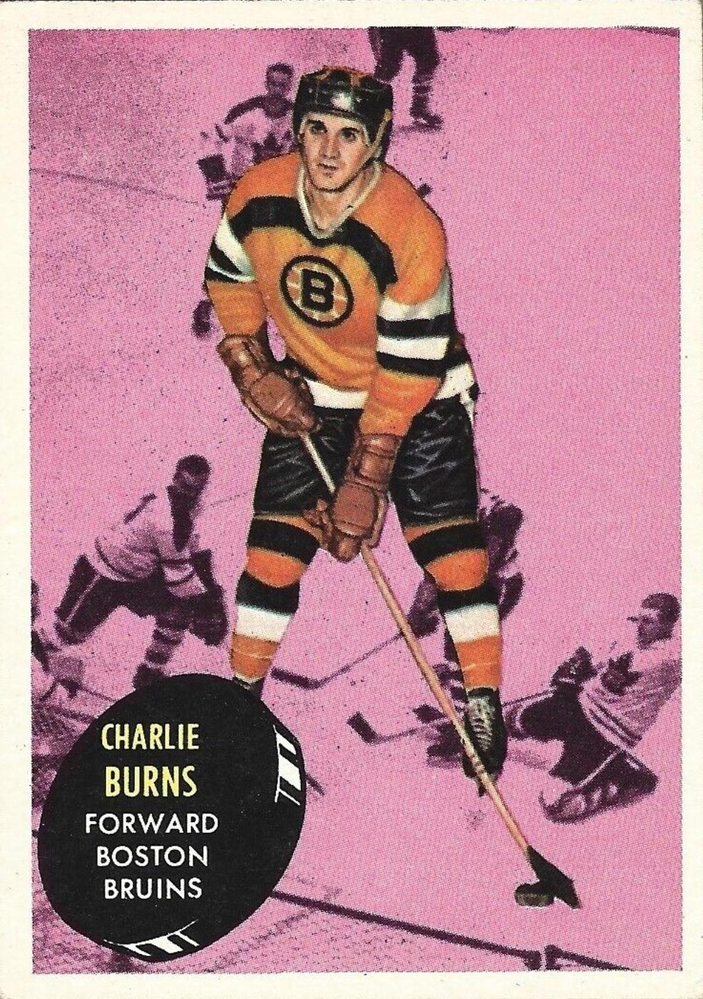 Charlie Burns #11 Hockey Cards 1961 Topps