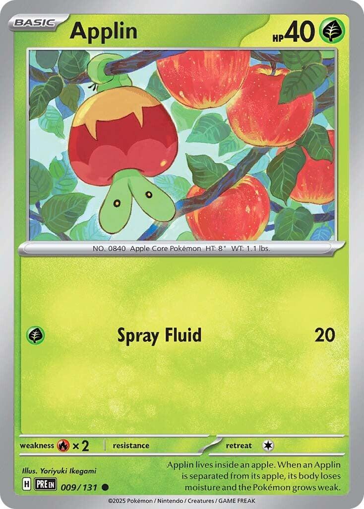 Applin #9 Pokemon Prismatic Evolutions
