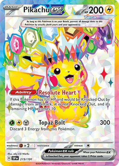 Pikachu ex #219 Cover Art