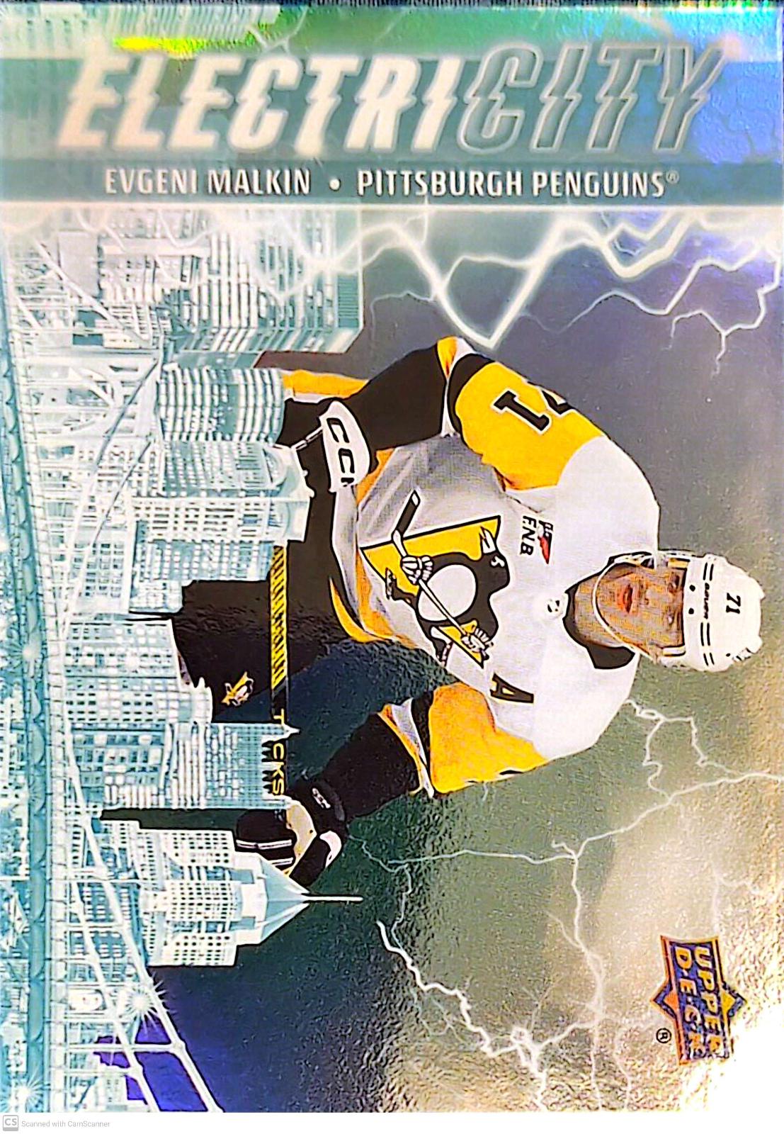 Evgeni Malkin #EC-18 Hockey Cards 2024 Upper Deck ElectriCITY