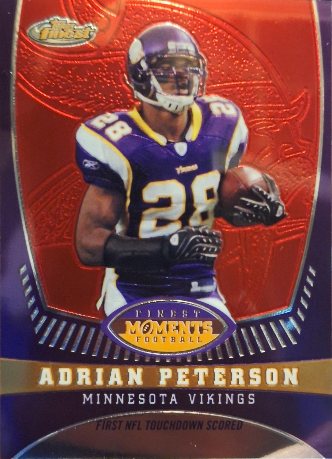 Adrian Peterson #AP1 Football Cards 2008 Topps Finest Adrian Peterson Moments