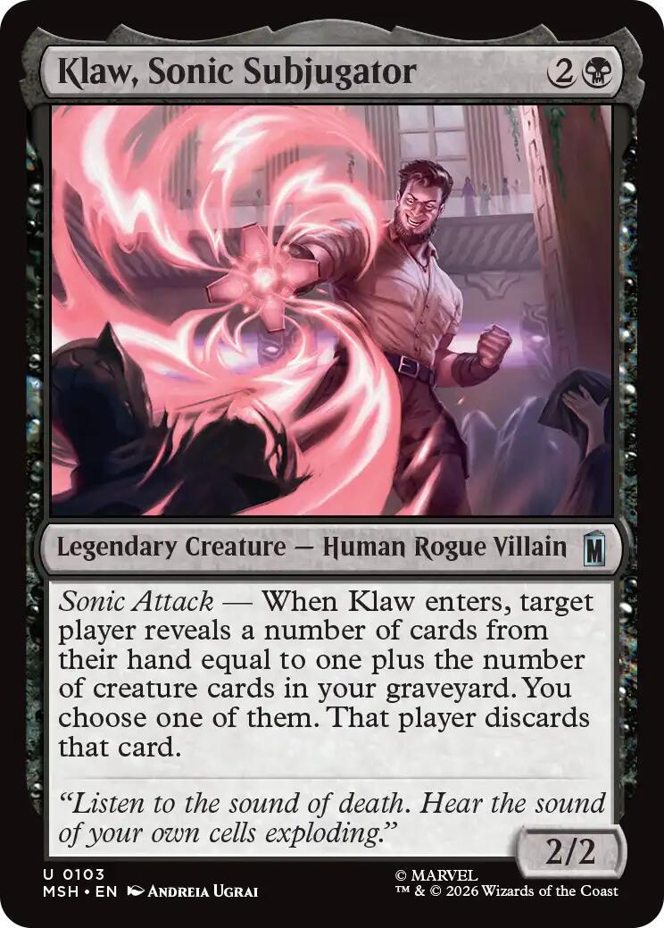 Klaw, Sonic Subjugator (Magic Marvel Super Heroes)