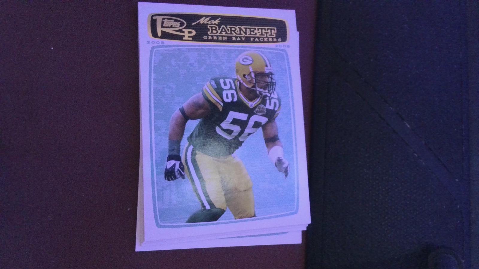 Nick Barney #155 Football Cards 2008 Topps Rookie Progression