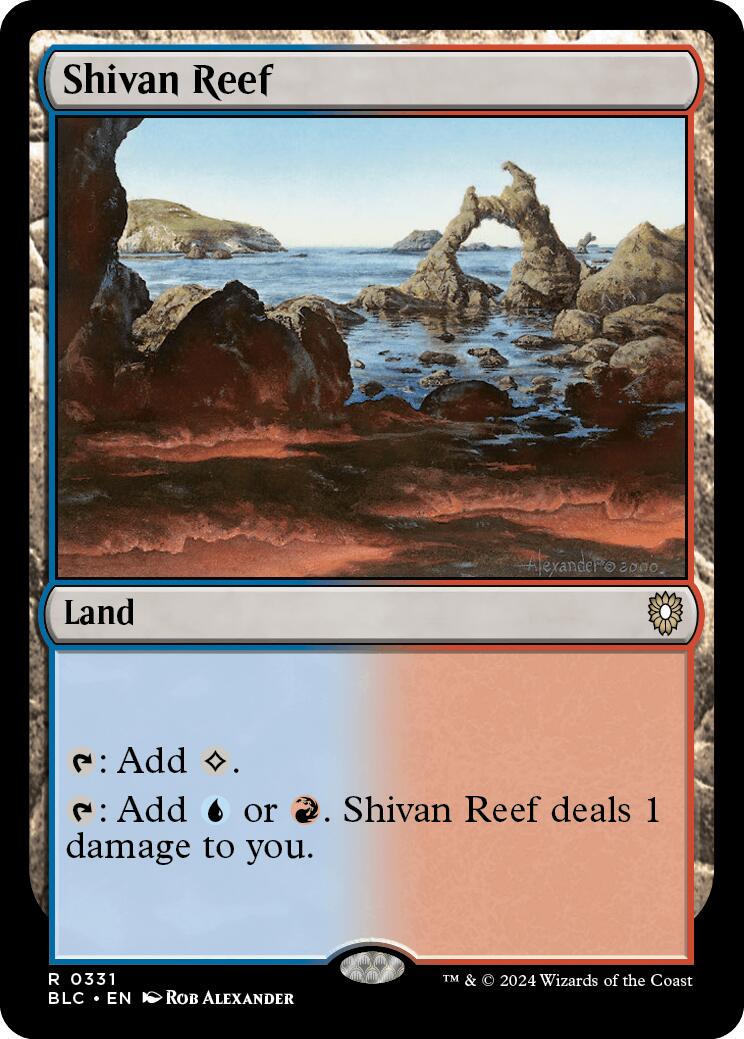 Shivan Reef #331 Magic Bloomburrow Commander