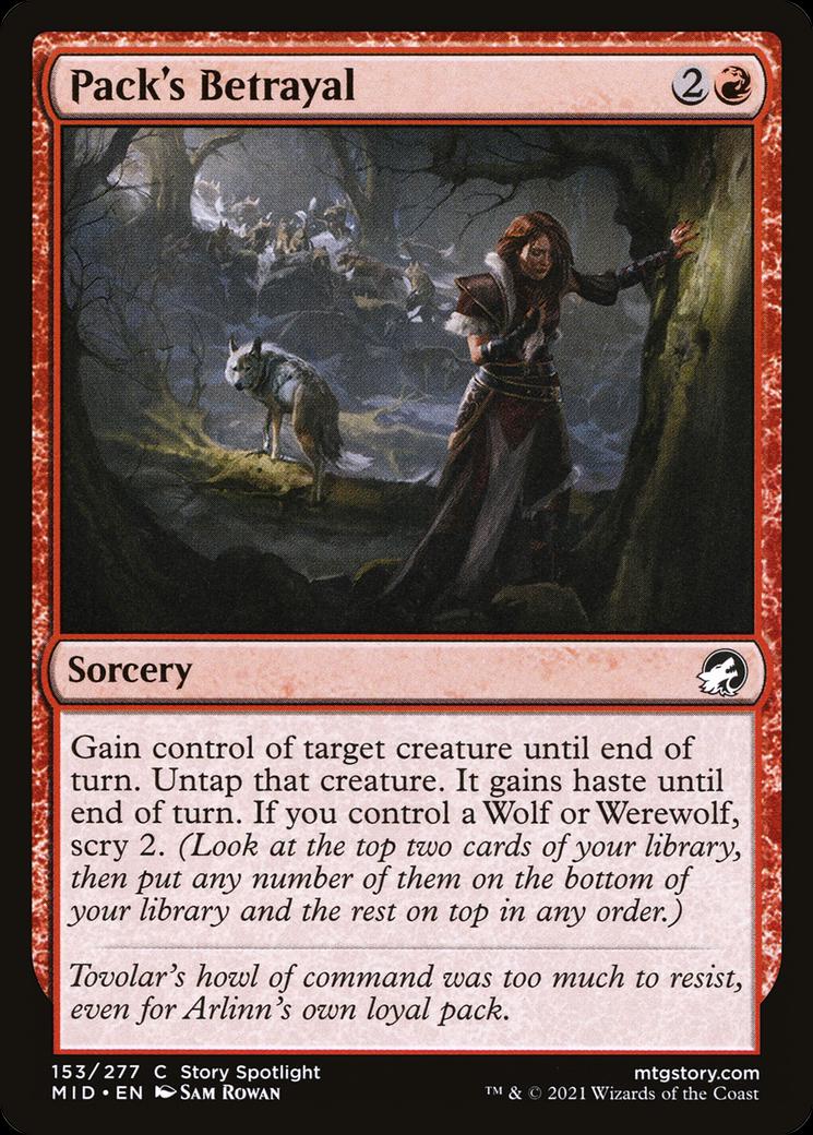 Pack's Betrayal (Magic Innistrad: Midnight Hunt)