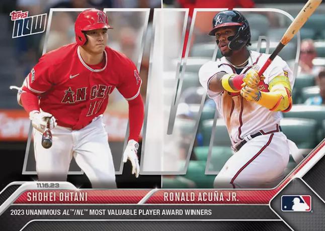 Shohei Ohtani, Ronald Acuna Jr. #OS-18 2023 Topps Now Baseball