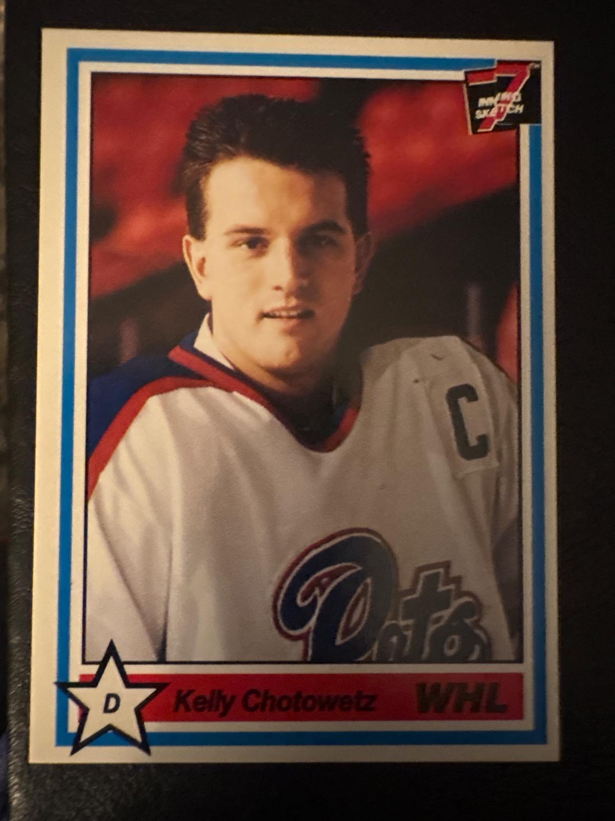 Kelly Chotowetz #172 1990 7th Inning Sketch Whl Hockey