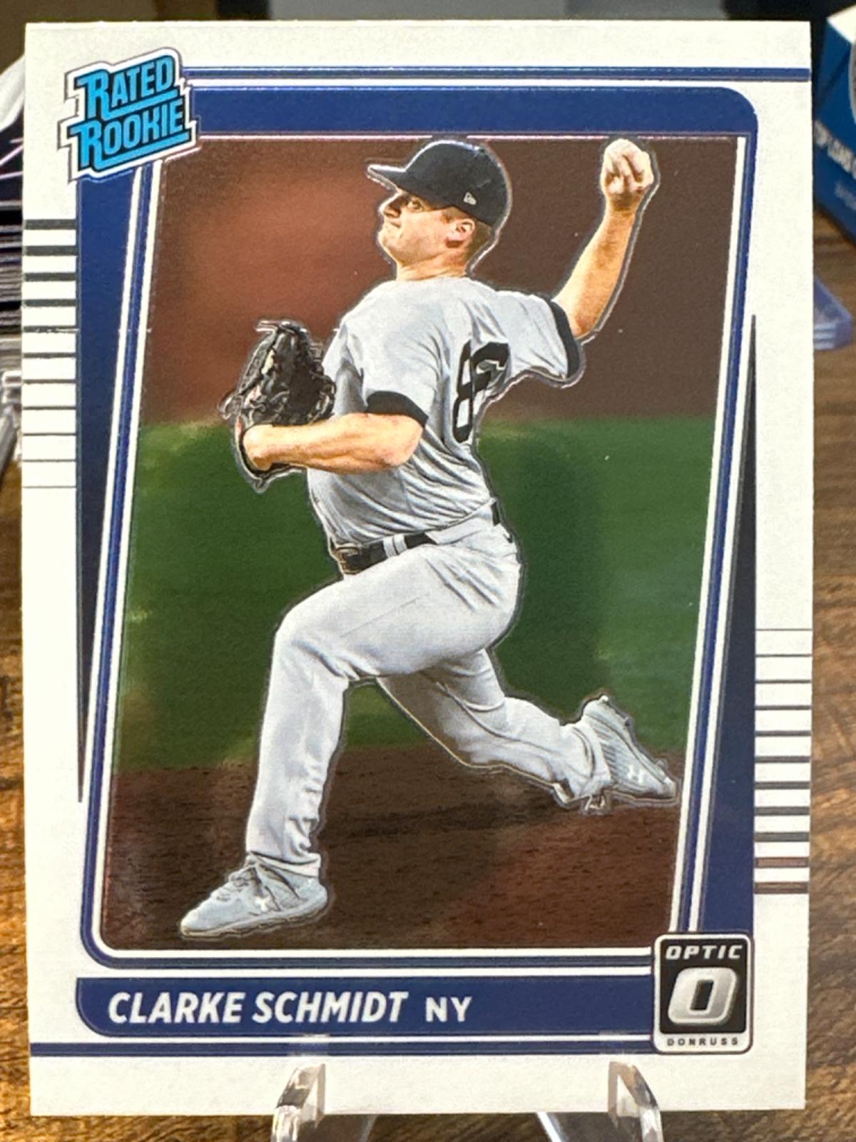 Clarke Schmidt #41 Baseball Cards 2021 Panini Donruss Optic