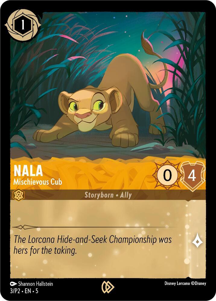 Nala - Mischievous Cub #3 Lorcana Promo