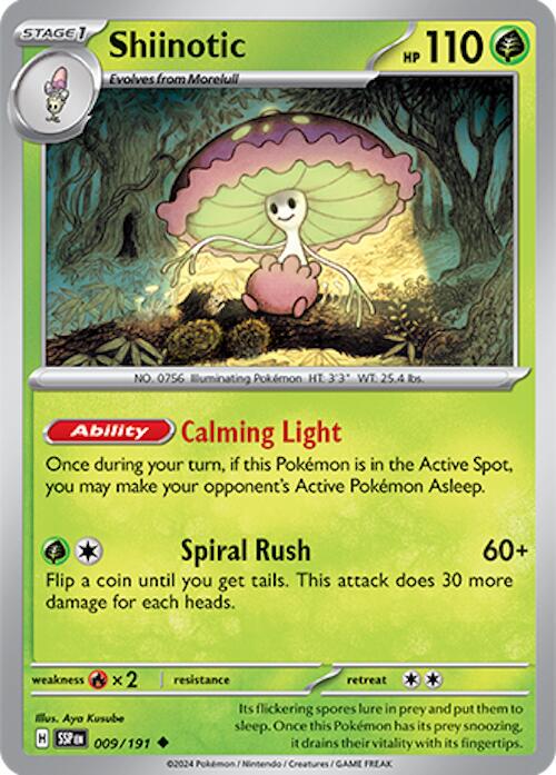 Shiinotic #9 Pokemon Surging Sparks