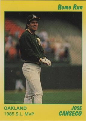 Jose Canseco #5 1991 Star Home Run Series Baseball