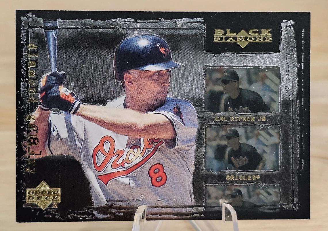 Cal Ripken Jr #G4 Baseball Cards 2000 U.D. Black Diamond Gallery