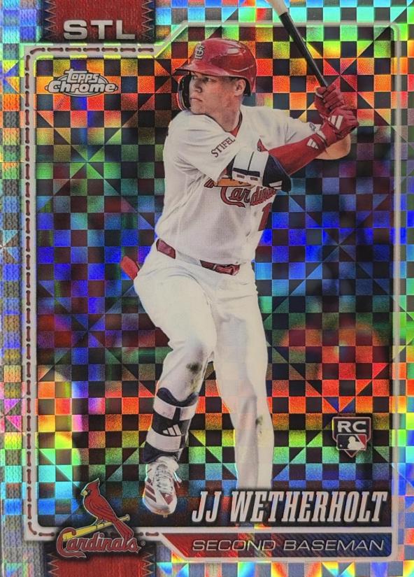 2026 Topps Chrome JJ Wetherholt [X-Fractor] #119 card