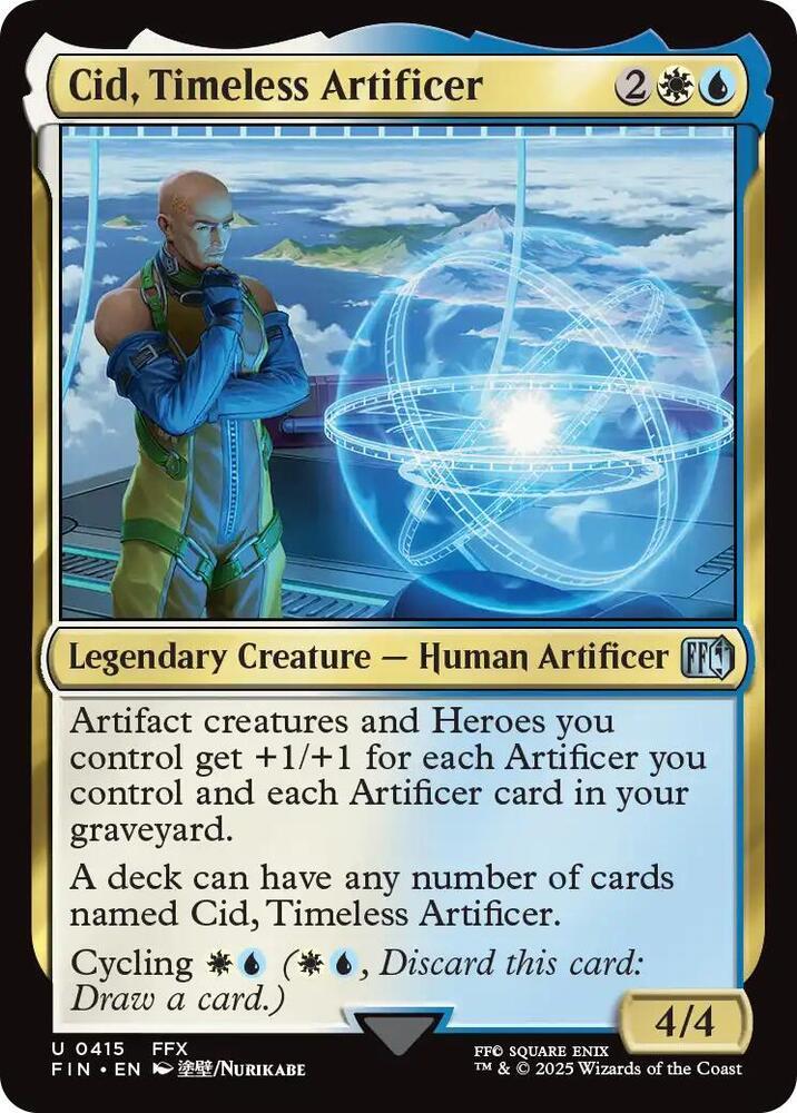 Cid, Timeless Artificer [Foil] (Magic Final Fantasy)