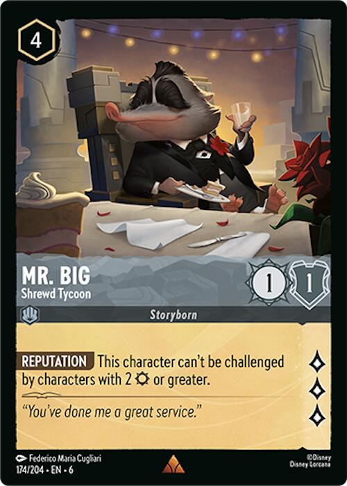 Mr. Big - Shrewd Tycoon #174 Lorcana Azurite Sea