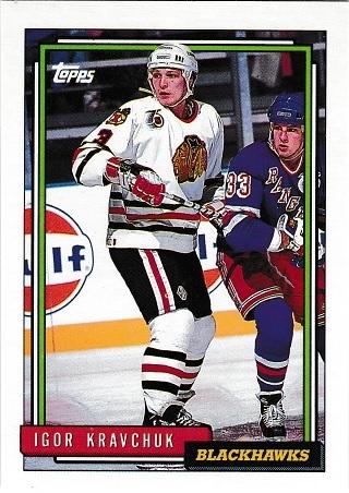 Igor Kravchuk #200 Hockey Cards 1992 Topps