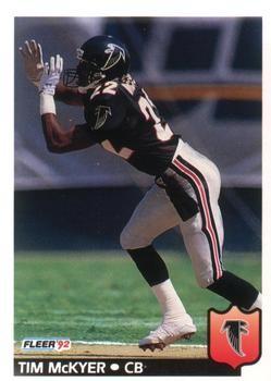 Tim McKyer #11 Football Cards 1992 Fleer
