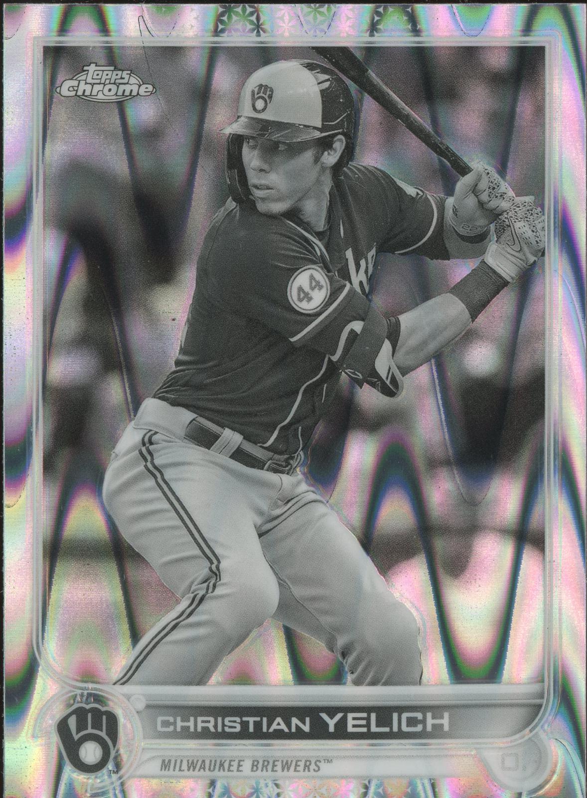 Christian Yelich #210 2022 Topps Chrome Sonic Baseball