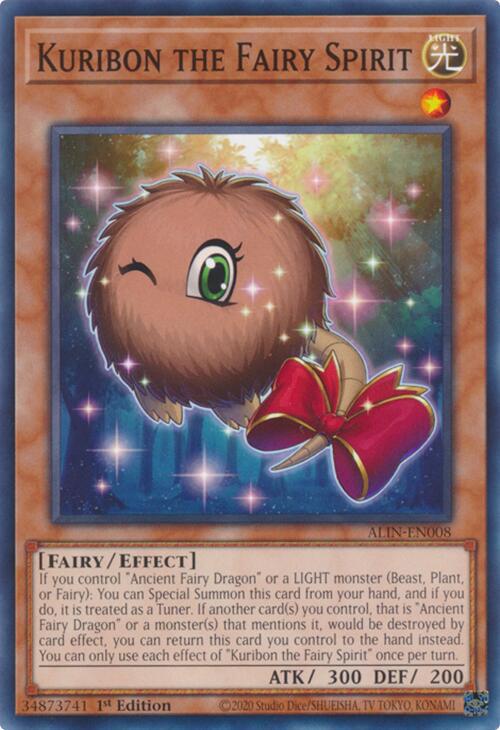 Kuribon the Fairy Spirit ALIN-EN008 YuGiOh Alliance Insight