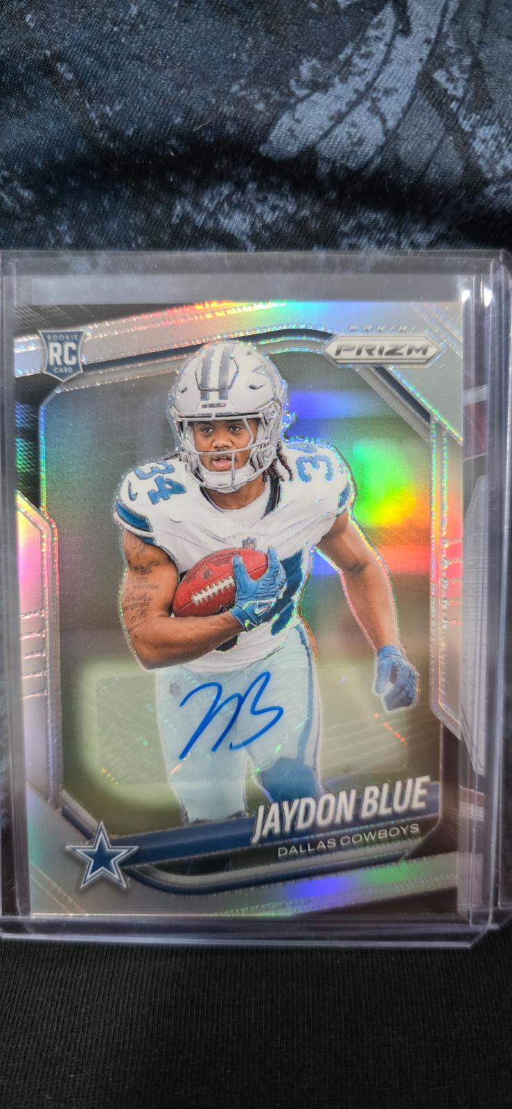 2025 Panini Prizm Jaydon Blue [Autograph Silver] #325 card