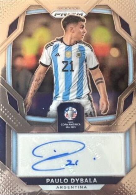 Paulo Dybala #S-PD 2024 Panini Prizm Copa America Signature Soccer