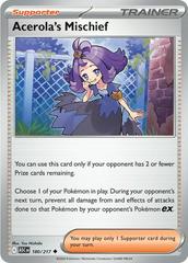 Acerola's Mischief #180 Pokemon Ascended Heroes Prices