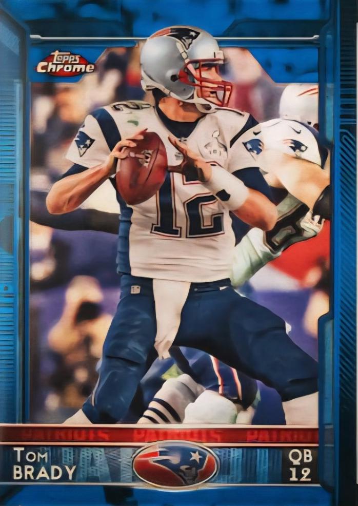 Tom Brady [Blue Refractor] #50