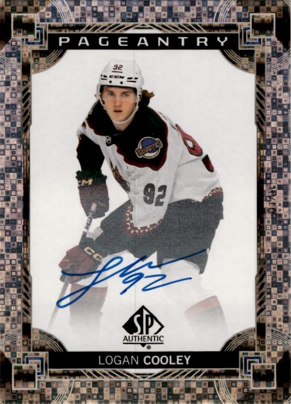 Logan Cooley #P-7 2024 Sp Authentic Pageantry Auto Hockey