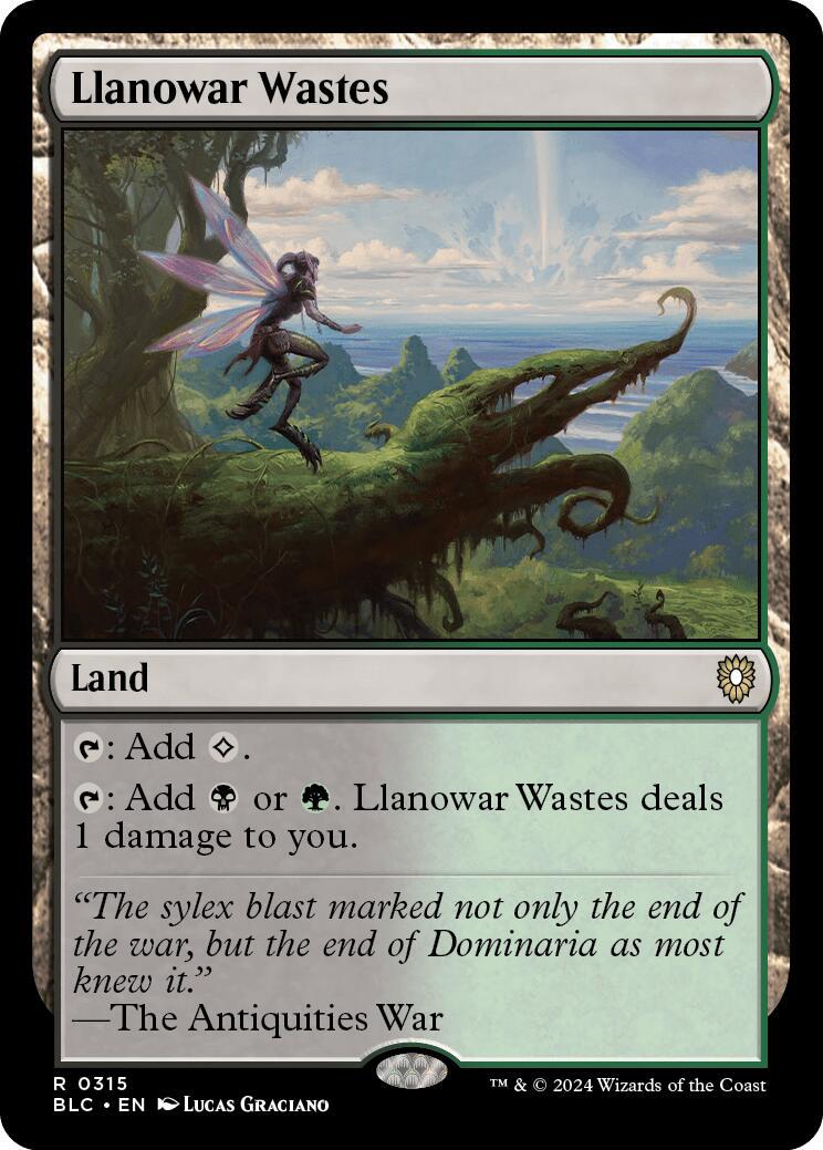 Llanowar Wastes #315 Magic Bloomburrow Commander