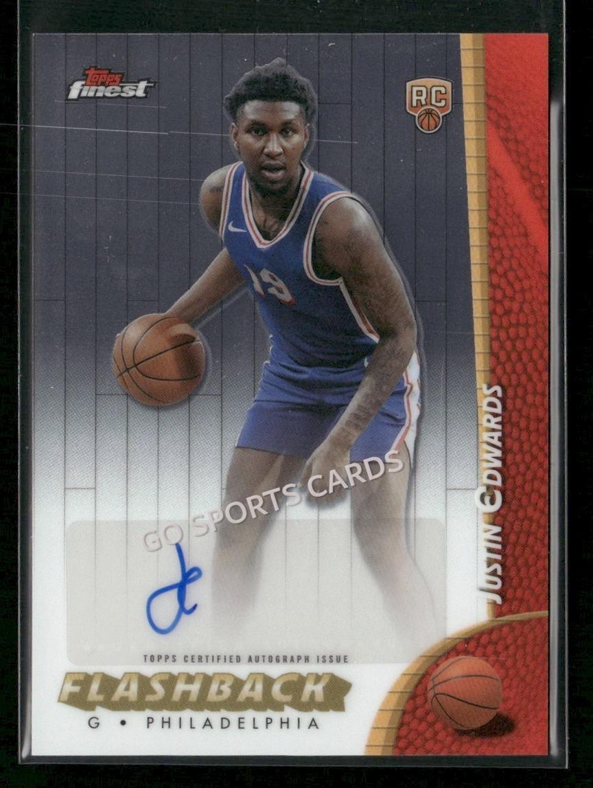 Justin Edwards #FBA-JE 2024 Topps Finest Flashback Autograph Basketball