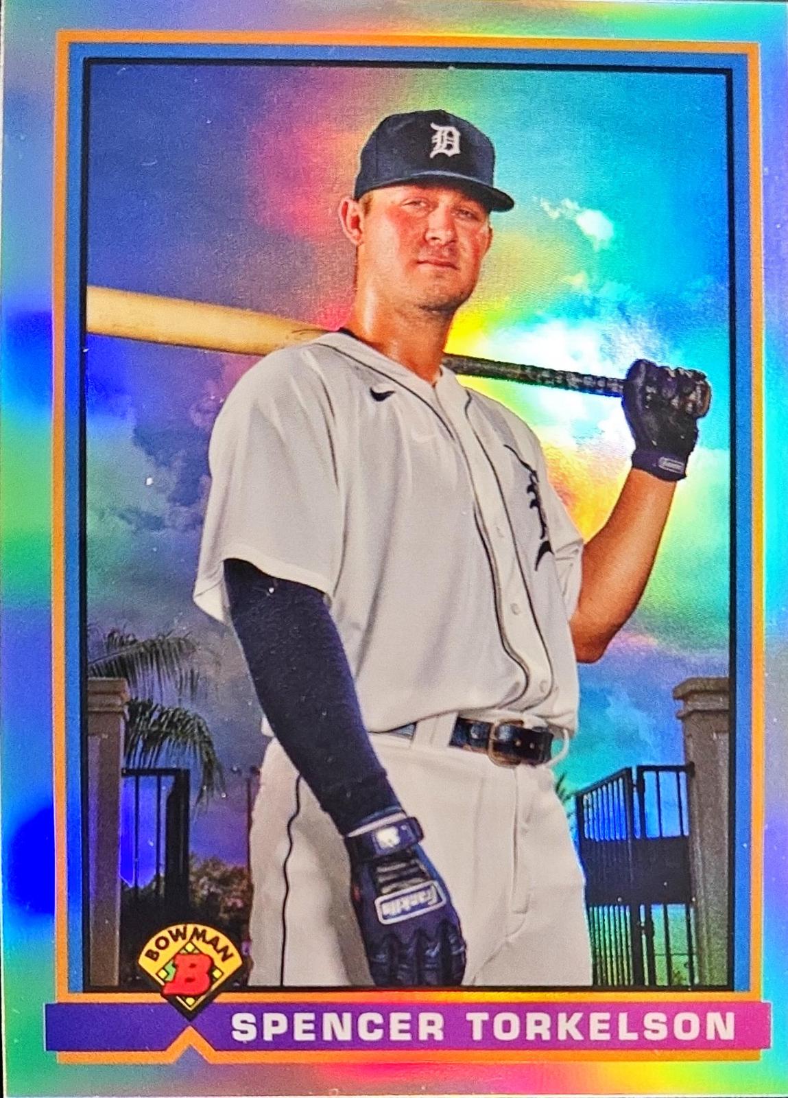 Spencer Torkelson #91B-ST Baseball Cards 2021 Bowman 1991