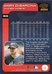 Back | Gary DiSarcina Baseball Cards 2001 Pacific