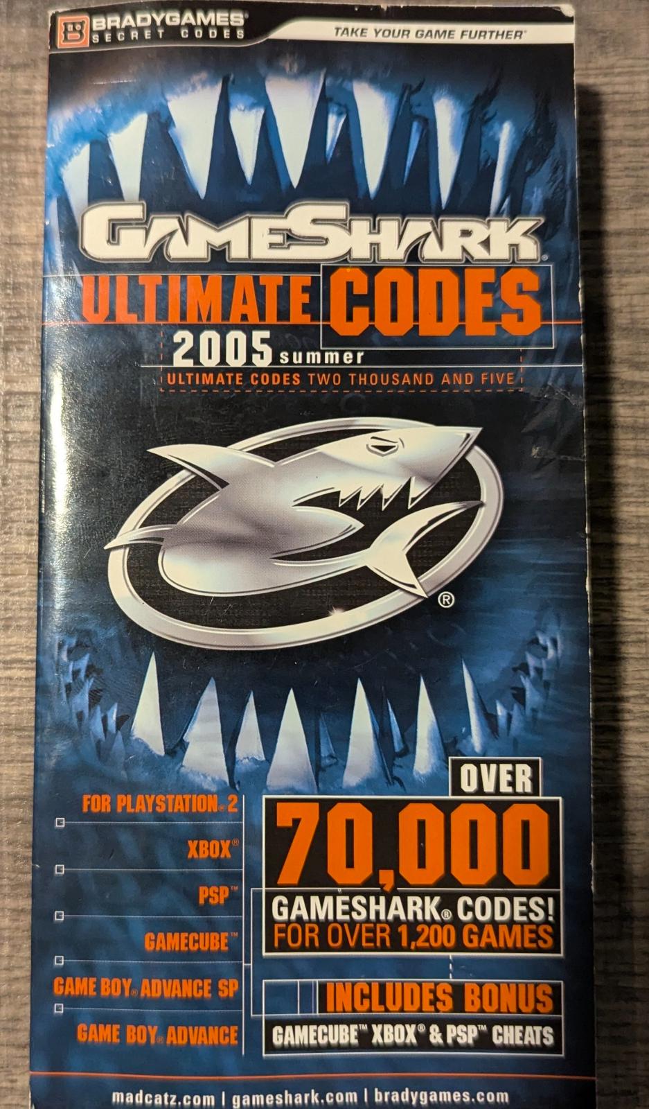 GameShark Ultimate Codes Summer 2005 [BradyGames] Prices Strategy Guide ...