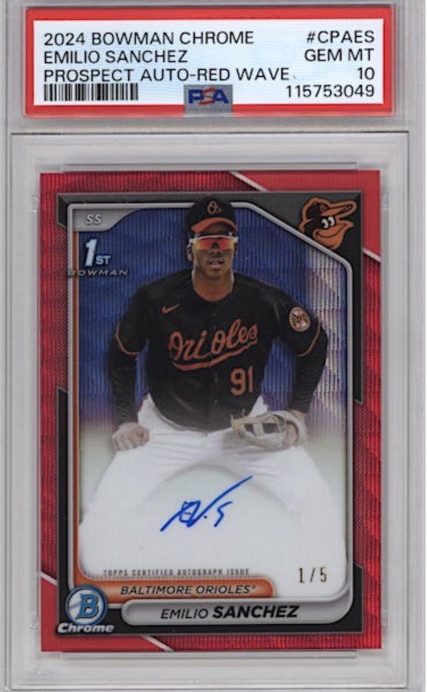 Emilio Sanchez [Red Wave Refractor] #CPA-ES