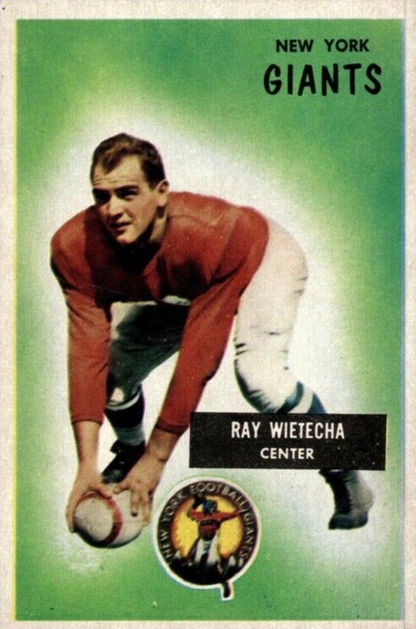 Ray Wietecha #24 Football Cards 1955 Bowman