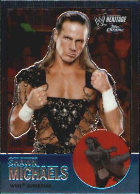 Shawn Michaels #26 Wrestling Cards 2007 Topps Heritage II Chrome WWE