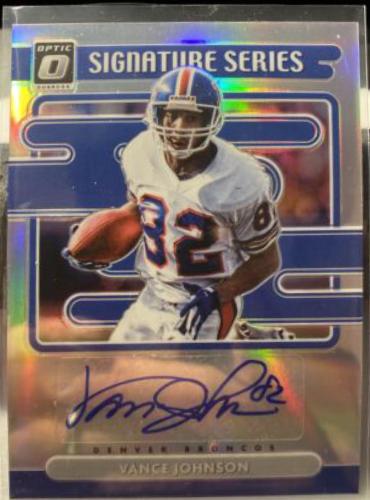Vance Johnson #SS-VJ Football Cards 2021 Panini Donruss Optic Signature Series