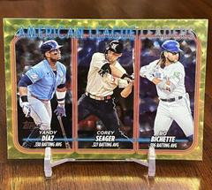 American League Leaders Batting Average [Yellow Crackle Foil] #149 Baseball Cards 2024 Topps Prices