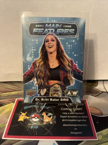 Dr. Britt Baker #MF-6 Wrestling Cards 2022 Upper Deck AEW Main Features