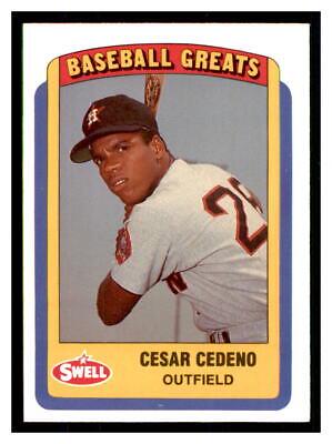 Cesar Cedeno #41 Baseball Cards 1990 Swell Greats