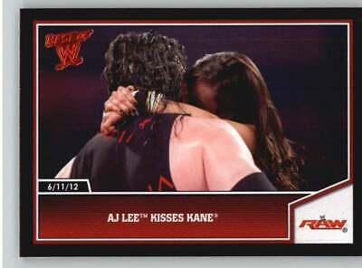 AJ Lee Kisses Kane #16 Wrestling Cards 2013 Topps Best of WWE