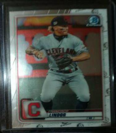 Francisco Lindor #3 Baseball Cards 2020 Bowman Chrome